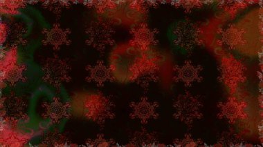 Şirin çiçek elementleri. Raster illüstrasyonu. Kusursuz. Siyah ve kahverengi renkte çiçekler.