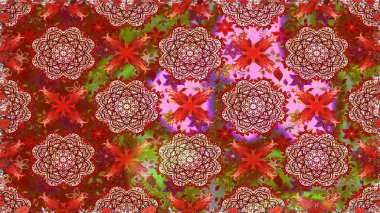 Kusursuz Vintage Çiçek Deseni. Raster Kalça dokusu deseni.