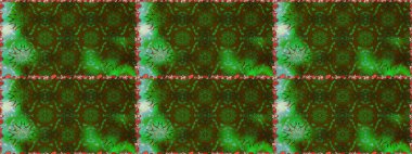 Raster - stok. Suluboya, elle çizilmiş. Vadinin yeşil renkli çiçekleri. Kusursuz arkaplan deseni.