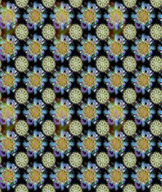 Siyah ve nötr renklerde çiçekler. Raster illüstrasyonunda kusursuz çiçek deseni. Renkli Yaz Temalı Kusursuz Arkaplan. Düz Çiçek Elementleri Tasarımı.