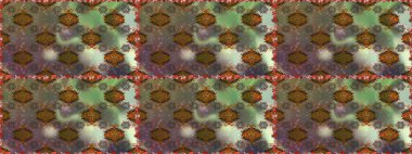 Tekstil için dikişsiz suluboya desen. Şirin çiçekli, desenli, kahverengi renkli, renksiz desenli. El çizimi çiçek pürüzsüz desen (taş)).