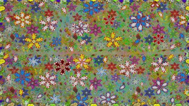 Sabıka fotoğraflarında, bebek kıyafetlerinde, duvar kâğıtlarında, paket kutularında falan kullanılabilir. Zarif, parlak ve kusursuz yeşil ve nötr çiçek desenli tasarım.