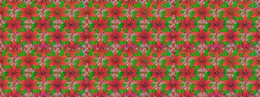 Sevimli küçük çiçek desenle. Raster resim. Çiçek desenli çiçek ve yaprakları ile.