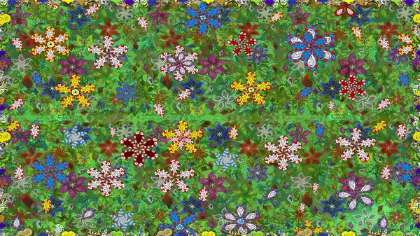 Sevimli çiçek desenli küçük çiçek. Raster resim. Dikişsiz Tony kumaş desen. Moda kumaş deseni.