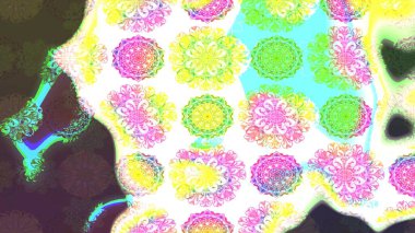 Motley illüstrasyonu. Çiçekli bahar çiçekleri. Küçük çiçekte güzel bir desen. Küçük renkli çiçekler. Moda baskıları için zarif bir şablon. Çizim.