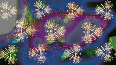 Çiçek arkaplanlı soyut zarafet eskiz deseni. Raster Güzel kumaş deseni.