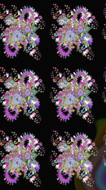 Şatafatlı bahar bahçesi dokusu. Çiçek deseni. Flower eskiz arka planı. Raster illüstrasyonu.