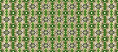 Tarafsız, yeşil ve bej renklerde altın bir element. Barok tarzında altın çiçekli süs. Altın çiçekli, pürüzsüz desen. Damask arkaplanı.