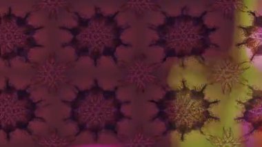Renkli unsurlarla hareketli arka plan görüntüleri. Çiçekler. Eski model. Bayrak tarzı. Video kaydı. Şablon. Döngü. Kusursuz.. 