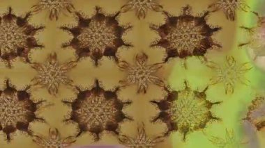 Renkli unsurlarla hareketli arka plan görüntüleri. Çiçekler. Eski model. Bayrak tarzı. Video kaydı. Şablon. Döngü. Kusursuz.. 