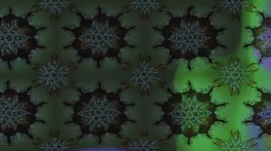 Renkli unsurlarla hareketli arka plan görüntüleri. Çiçekler. Eski model. Bayrak tarzı. Video kaydı. Şablon. Döngü. Kusursuz.. 