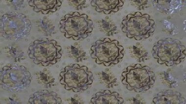 Renkli unsurlarla hareketli arka plan görüntüleri. Çiçekler. Eski model. Bayrak tarzı. Video kaydı. Şablon. Döngü. Kusursuz.. 