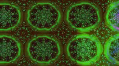 Renkli unsurlarla hareketli arka plan görüntüleri. Çiçekler. Eski model. Bayrak tarzı. Video kaydı. Şablon. Döngü. Kusursuz.. 