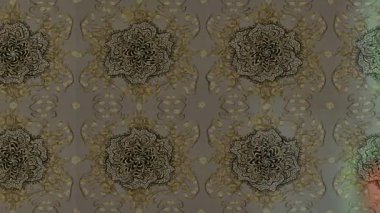 Renkli unsurlarla hareketli arka plan görüntüleri. Çiçekler. Eski model. Bayrak tarzı. Video kaydı. Şablon. Döngü. Kusursuz.. 