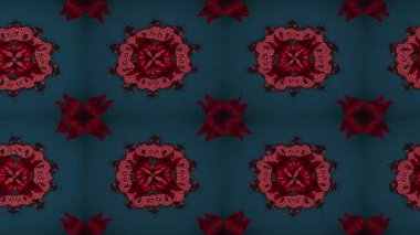 Renkli unsurlarla hareketli arka plan görüntüleri. Çiçekler. Eski model. Bayrak tarzı. Video kaydı. Şablon. Döngü. Kusursuz.. 