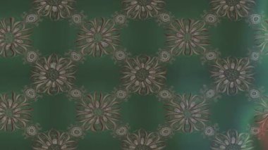 Renkli unsurlarla hareketli arka plan görüntüleri. Çiçekler. Eski model. Bayrak tarzı. Video kaydı. Şablon. Döngü. Kusursuz.. 