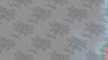 Renkli unsurlarla hareketli arka plan görüntüleri. Çiçekler. Eski model. Bayrak tarzı. Video kaydı. Şablon. Döngü. Kusursuz.. 