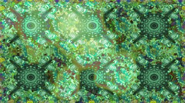 Elle çizilmiş çiçek deseni (fayans). Şirin çiçekli, desenli, yeşil ve nötr renklerde renksiz desenler. Tekstil için suluboya desensiz.