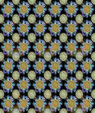 Siyah ve nötr renklerde çiçeksiz. Raster illüstrasyonu. Çiçek deseni. Siyah ve nötr renklerde çiçekler. Şatafatlı bahar bahçesi dokusu.