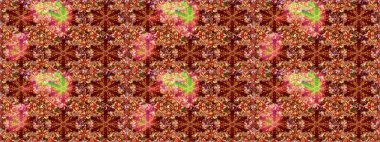 Noel, kar tanesi, yeni yıl 2019. Kırmızı renklerde ve altın elementlerle kusursuz klasik desen.