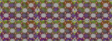 Çiçeksel elementlerle süslenmiş zarif raster dokusu. Gri renkler ve parlak çiçekler üzerinde soyut, pürüzsüz desen. Küçük çiçekte şirin bir çiçek deseni var..