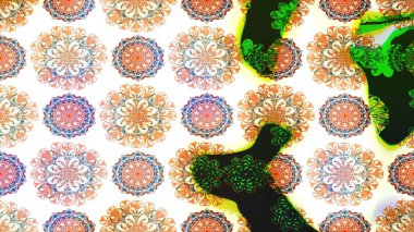 Raster illüstrasyonu. Çiçek buketleriyle klasik bir eskiz şekli. Beyaz ve nötr renklerde.