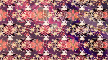 Karalama elementleri. Çizim çiçek deseni duvar kağıdı, web sitesi arka planı, ambalaj kağıdı, davetiye, broşür, afiş veya web sitesi için kullanılabilir. El çizimi Raster illüstrasyonu.