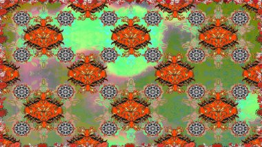 Raster illüstrasyon. Küçük çiçek sevimli çiçek desen. Sorun -suz.