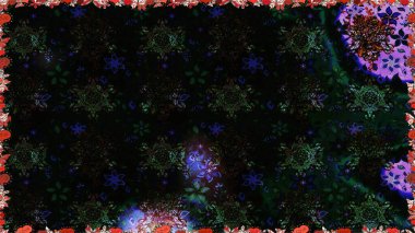 Siyah ve gri renkli çiçekler. El çizimi dikişsiz sonbahar çiçekleri deseni. Doodle tarzı. Renkli siyah ve gri desenli. Tekstil ve kapak tasarımı için mükemmel.