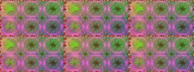 Çiçeklerle suluboya desenli çiçek deseni. Yeşil renkli Asya tekstili. Raster illüstrasyonu.