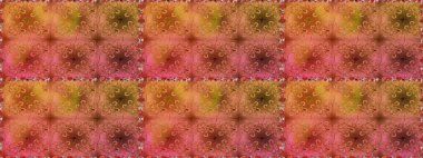 Motley illüstrasyonu. Turuncu çiçekli bahar çiçekleri. Küçük çiçekte güzel bir desen. Küçük renkli çiçekler. Moda baskıları için zarif bir şablon.