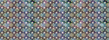 Raster illüstrasyonu. Raster illüstrasyonunda kusursuz çiçek deseni. Gri ve nötr renklerde. Güzel kumaş deseni.