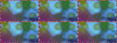 Çiçekler suluboya seamless modeli. Raster şık kumaş deseni.