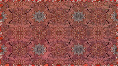 Tomurcukları çiçek olan sevimli bir çiçek deseni. Kusursuz bir geçmişi var. Raster illüstrasyonu. Kumaş, tekstil, duvar kağıdı baskısı için. Eski usul. Raster..