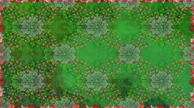 Suluboya kusursuz desen. Dekorasyon ve tasarım için güzel bir desen. Moda baskısı. Çiçeğin suluboya çizimlerinin mükemmel deseni. Eski model. Raster illüstrasyonu.