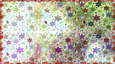 Raster illüstrasyonunda kusursuz çiçek deseni. Tarafsız ve bej renklerde. Güzel kumaş deseni. Raster illüstrasyonu.