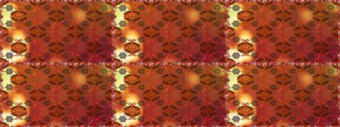 Hediye ambalaj kağıdı, tebrik kartları, posterler ve pankart tasarımı. Raster düz çiçekleri pürüzsüz desen. Kahverengi renkte çiçekler.