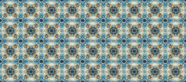 Senin tasarımın için, duvar kağıdı. Altın desenli mavi, gri ve nötr renklerde altın çiçekli elementler. Altın rengi, kusursuz çizim. Raster geometrik arkaplanı.