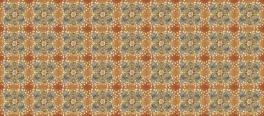 Barok tarzında kusursuz bir doğulu süsü. Kahverengi, gri ve bej renkler üzerine geleneksel klasik altın pürüzsüz desen.