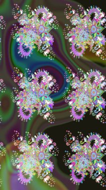 Modern çiçek arkaplanı. Halk tarzı. Parlak renkli çiçekli ve yeşil yapraklı harika bir çiçek deseni. Moda baskıları için zarif bir şablon.