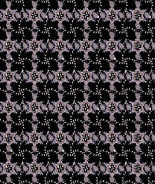 Renkli Bahar Teması eskiz kalıbı. Düz Çiçek Elementleri Tasarımı. Chichi 'nin kumaş kalıbını çiz. Raster illüstrasyonu. Çiçek deseni.