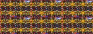 Çiçek desenleri kahverengi ve sarı renklerde, el yapımı papatyalar, papatyalar. Tekrar eden çiçek arkaplanı, zarif kahverengi ve sarı çiçek duvar kağıdı..