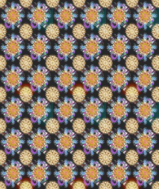 Nazik, narin çiçek arkaplanı. Çiçekli karalama şeklinde Raster çiçek deseni. Gri ve bej renkli çiçekler.