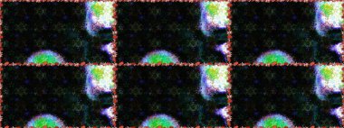 Siyah renklerde dikişsiz çiçek deseni, el yapımı papatyalar, papatyalar. Tekrarlayan çiçek arkaplanı, zarif siyah çiçekler duvar kağıdı..