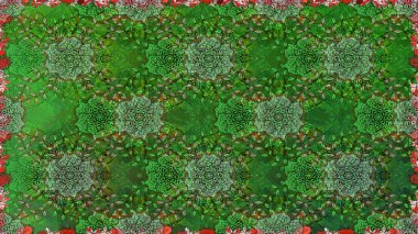 Çiçek deseni. Çiçeksiz arka plan. Şatafatlı bahar bahçesi dokusu. Raster illüstrasyonu.