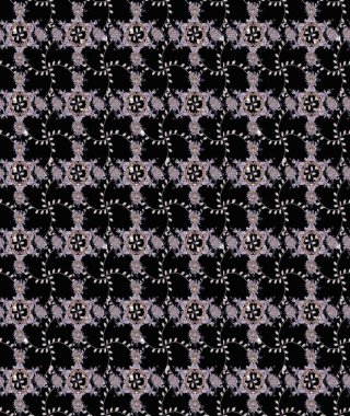 Renkli Bahar Teması eskiz kalıbı. Düz Çiçek Elementleri Tasarımı. Chichi 'nin kumaş kalıbını çiz. Raster illüstrasyonu. Çiçek deseni.