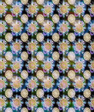 Yaz tema Dikişsiz desen arka plan rengi. Trendy sorunsuz çiçek deseni içinde Raster resim. Güzel kumaş deseni. Düz çiçek öğeleri tasarım.