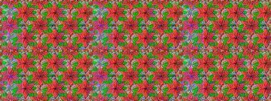 Çiçekli, suluboya desenli kusursuz çiçek deseni. Raster deseni. Küçük çiçekte güzel bir çiçek deseni..