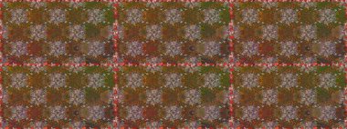 Renkli Bahar Temalı Kusursuz Arkaplan. Güzel kumaş deseni. Düz Çiçek Elementleri Tasarımı. Raster illüstrasyonunda kusursuz çiçek deseni.