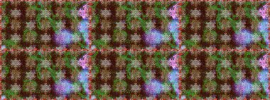 Raster Modaya uygun kumaş deseni. Düz Çiçek Elementleri Tasarımı. Kahverengi renkli şirin çiçek deseni. Renkli Bahar Teması Kusursuz Arkaplan.